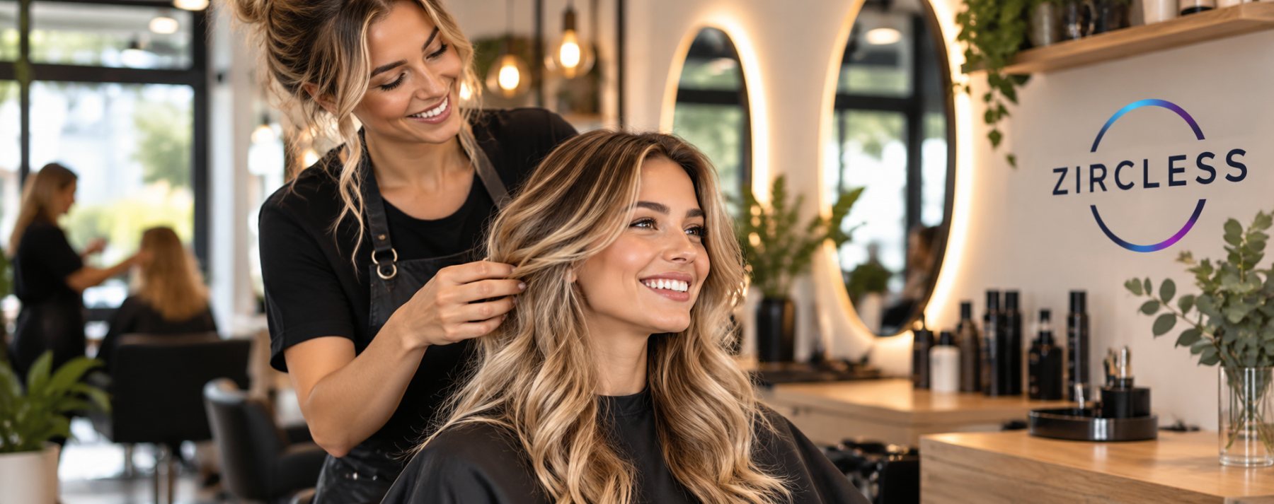 Echter Eindruck bei Zircless Demo Friseur